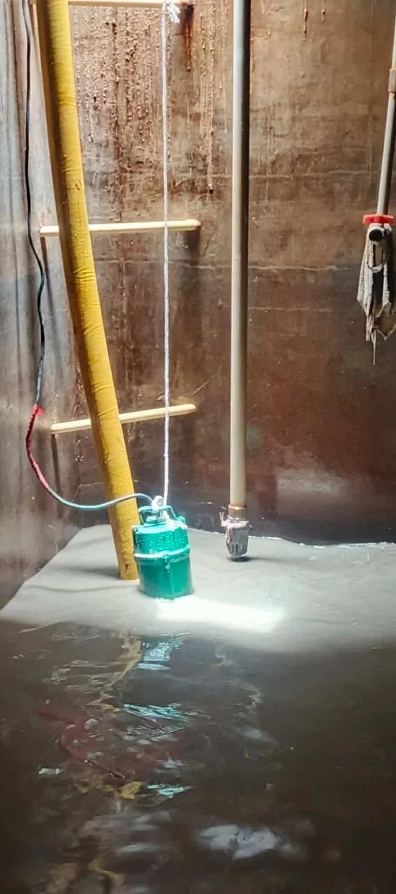Tank-cleaning equipment in place — Rana Jees Fumigation Services service team